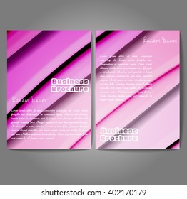 Vector brochure template design, A4 size with colorful wavy polygonal pattern. Professional business flyer template or corporate banner design, can be use for publishing, print and presentation.