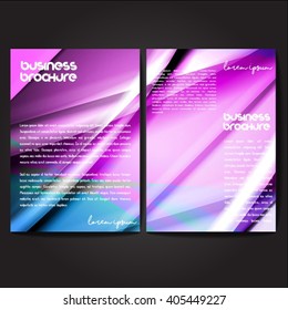 Vector brochure template design, A4 size with colorful polygonal pattern. Professional business flyer template or corporate banner design, can be use for publishing, print and presentation.