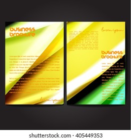 Vector brochure template design, A4 size with colorful polygonal pattern. Professional business flyer template or corporate banner design, can be use for publishing, print and presentation.