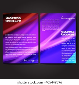 Vector brochure template design, A4 size with colorful polygonal pattern. Professional business flyer template or corporate banner design, can be use for publishing, print and presentation.