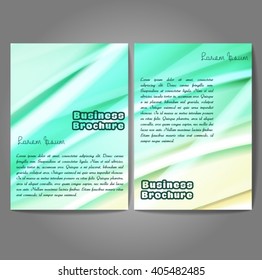 Vector brochure template design, A4 size with colorful wavy polygonal pattern. Professional business flyer template or corporate banner design, can be used for publishing, print and presentation.