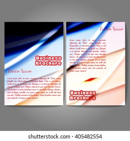 Vector brochure template design, A4 size with colorful wavy polygonal pattern. Professional business flyer template or corporate banner design, can be used for publishing, print and presentation.