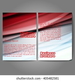 Vector brochure template design, A4 size with colorful wavy polygonal pattern. Professional business flyer template or corporate banner design, can be used for publishing, print and presentation.