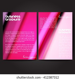 Vector brochure template design, A4 size with colorful wavy polygonal pattern. Professional business flyer template or corporate banner design, can be use for publishing, print and presentation.