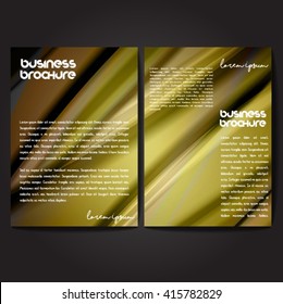 Vector brochure template design, A4 size with colorful wavy polygonal pattern. Professional business flyer template or corporate banner design, can be use for publishing, print and presentation.