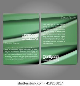 Vector brochure template design, A4 size with colorful wavy polygonal pattern. Professional business flyer template or corporate banner design, can be use for publishing, print and presentation.