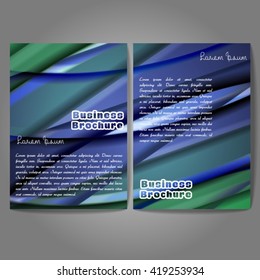 Vector brochure template design, A4 size with colorful wavy polygonal pattern. Professional business flyer template or corporate banner design, can be use for publishing, print and presentation.