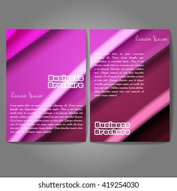 Vector brochure template design, A4 size with colorful wavy polygonal pattern. Professional business flyer template or corporate banner design, can be use for publishing, print and presentation.