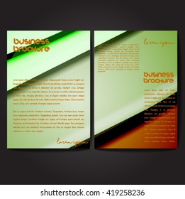 Vector brochure template design, A4 size with colorful polygonal pattern. Professional business flyer template or corporate banner design, can be use for publishing, print and presentation.