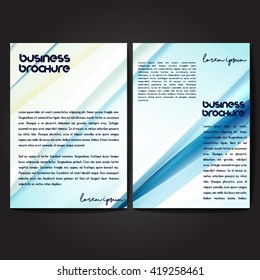 Vector brochure template design, A4 size with colorful polygonal pattern. Professional business flyer template or corporate banner design, can be use for publishing, print and presentation.