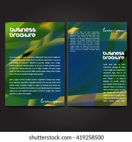 Vector brochure template design, A4 size with colorful polygonal pattern. Professional business flyer template or corporate banner design, can be use for publishing, print and presentation.