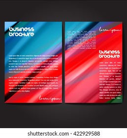 Vector brochure template design, A4 size with colorful polygonal pattern. Professional business flyer template or corporate banner design, can be use for publishing, print and presentation.