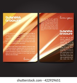 Vector brochure template design, A4 size with colorful polygonal pattern. Professional business flyer template or corporate banner design, can be use for publishing, print and presentation.