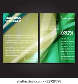 Vector brochure template design, A4 size with colorful polygonal pattern. Professional business flyer template or corporate banner design, can be use for publishing, print and presentation.