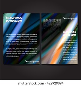 Vector brochure template design, A4 size with colorful polygonal pattern. Professional business flyer template or corporate banner design, can be use for publishing, print and presentation.