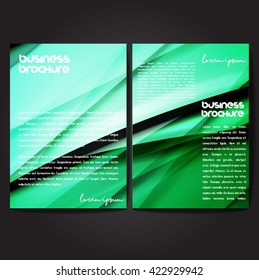 Vector brochure template design, A4 size with colorful polygonal pattern. Professional business flyer template or corporate banner design, can be use for publishing, print and presentation.