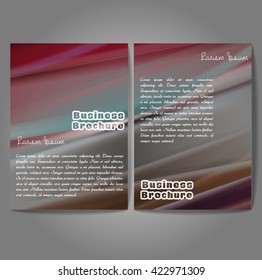 Vector brochure template design, A4 size with colorful wavy polygonal pattern. Professional business flyer template or corporate banner design, can be use for publishing, print and presentation.