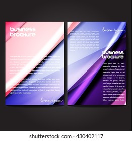 Vector brochure template design, A4 size with colorful polygonal pattern. Professional business flyer template or corporate banner design, can be use for publishing, print and presentation.