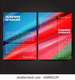 Vector brochure template design, A4 size with colorful polygonal pattern. Professional business flyer template or corporate banner design, can be use for publishing, print and presentation.