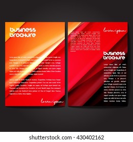 Vector brochure template design, A4 size with colorful polygonal pattern. Professional business flyer template or corporate banner design, can be use for publishing, print and presentation.