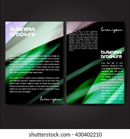 Vector brochure template design, A4 size with colorful polygonal pattern. Professional business flyer template or corporate banner design, can be use for publishing, print and presentation.