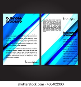 Vector brochure template design, A4 size with colorful polygonal pattern. Professional business flyer template or corporate banner design, can be use for publishing, print and presentation.