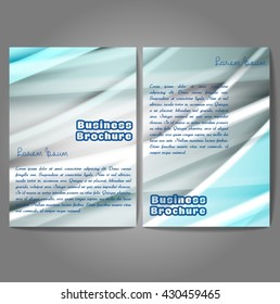 Vector brochure template design, A4 size with colorful wavy polygonal pattern. Professional business flyer template or corporate banner design, can be use for publishing, print and presentation.