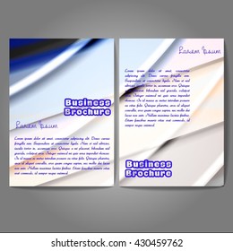 Vector brochure template design, A4 size with colorful wavy polygonal pattern. Professional business flyer template or corporate banner design, can be use for publishing, print and presentation.