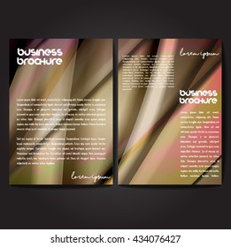 Vector brochure template design, A4 size with colorful polygonal pattern. Professional business flyer template or corporate banner design, can be use for publishing, print and presentation.