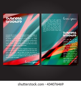 Vector brochure template design, A4 size with colorful polygonal pattern. Professional business flyer template or corporate banner design, can be use for publishing, print and presentation.