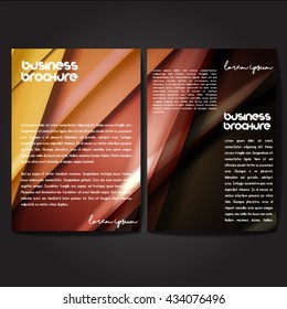 Vector brochure template design, A4 size with colorful polygonal pattern. Professional business flyer template or corporate banner design, can be use for publishing, print and presentation.