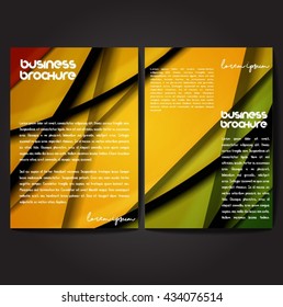 Vector brochure template design, A4 size with colorful polygonal pattern. Professional business flyer template or corporate banner design, can be use for publishing, print and presentation.