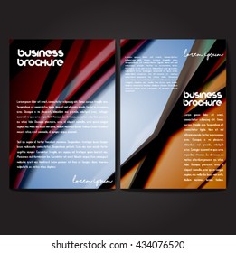 Vector brochure template design, A4 size with colorful polygonal pattern. Professional business flyer template or corporate banner design, can be use for publishing, print and presentation.