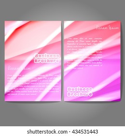 Vector brochure template design, A4 size with colorful wavy polygonal pattern. Professional business flyer template or corporate banner design, can be use for publishing, print and presentation.