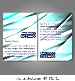 Vector brochure template design, A4 size with colorful wavy polygonal pattern. Professional business flyer template or corporate banner design, can be use for publishing, print and presentation.
