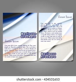 Vector brochure template design, A4 size with colorful wavy polygonal pattern. Professional business flyer template or corporate banner design, can be use for publishing, print and presentation.