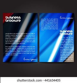 Vector brochure template design, A4 size with colorful wavy polygonal pattern. Professional business flyer template or corporate banner design, can be use for publishing, print and presentation.