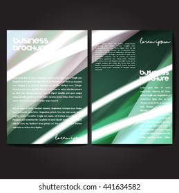 Vector brochure template design, A4 size with colorful wavy polygonal pattern. Professional business flyer template or corporate banner design, can be use for publishing, print and presentation.