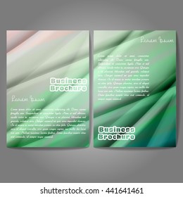 Vector brochure template design, A4 size with colorful wavy polygonal pattern. Professional business flyer template or corporate banner design, can be use for publishing, print and presentation.