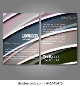 Vector brochure template design, A4 size with colorful wavy polygonal pattern. Professional business flyer template or corporate banner design, can be use for publishing, print and presentation.