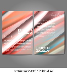 Vector brochure template design, A4 size with colorful wavy polygonal pattern. Professional business flyer template or corporate banner design, can be use for publishing, print and presentation.