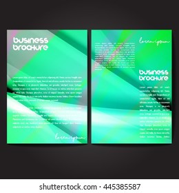 Vector brochure template design, A4 size with colorful polygonal pattern. Professional business flyer template or corporate banner design, can be use for publishing, print and presentation.