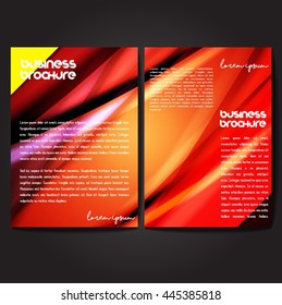 Vector brochure template design, A4 size with colorful polygonal pattern. Professional business flyer template or corporate banner design, can be use for publishing, print and presentation.