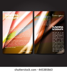 Vector brochure template design, A4 size with colorful polygonal pattern. Professional business flyer template or corporate banner design, can be use for publishing, print and presentation.