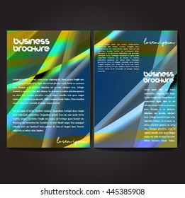 Vector brochure template design, A4 size with colorful polygonal pattern. Professional business flyer template or corporate banner design, can be use for publishing, print and presentation.