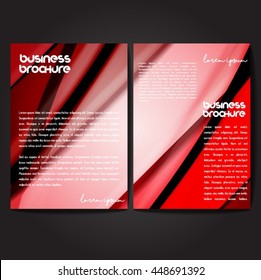 Vector brochure template design, A4 size with colorful polygonal pattern. Professional business flyer template or corporate banner design, can be use for publishing, print and presentation.