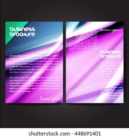 Vector brochure template design, A4 size with colorful polygonal pattern. Professional business flyer template or corporate banner design, can be use for publishing, print and presentation.