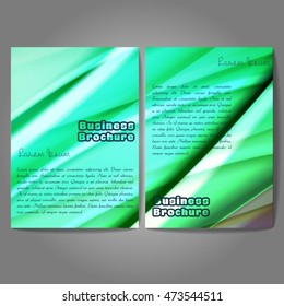 Vector brochure template design, A4 size with colorful wavy polygonal pattern. Professional business flyer template or corporate banner design, can be use for publishing, print and presentation.