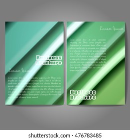 Vector brochure template design, A4 size with colorful wavy polygonal pattern. Professional business flyer template or corporate banner design, can be use for publishing, print and presentation.