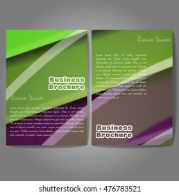 Vector brochure template design, A4 size with colorful wavy polygonal pattern. Professional business flyer template or corporate banner design, can be use for publishing, print and presentation.